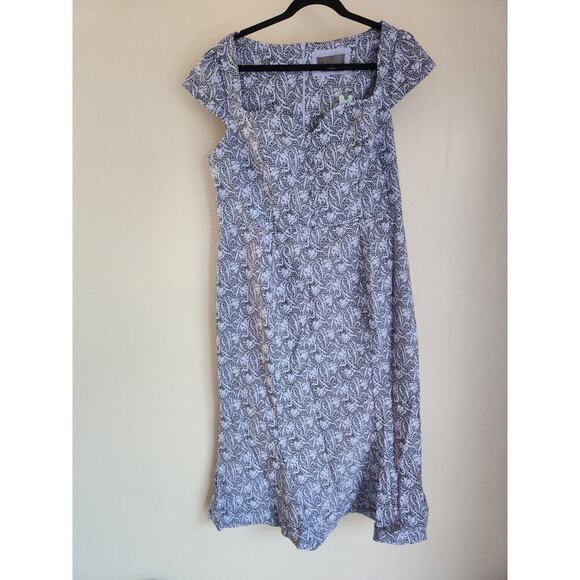 NWT Anthropologie The Cecily Fit&Flare Sweetheart Dress Sz Plus 1X Purple 9B413 - Picture 2 of 9